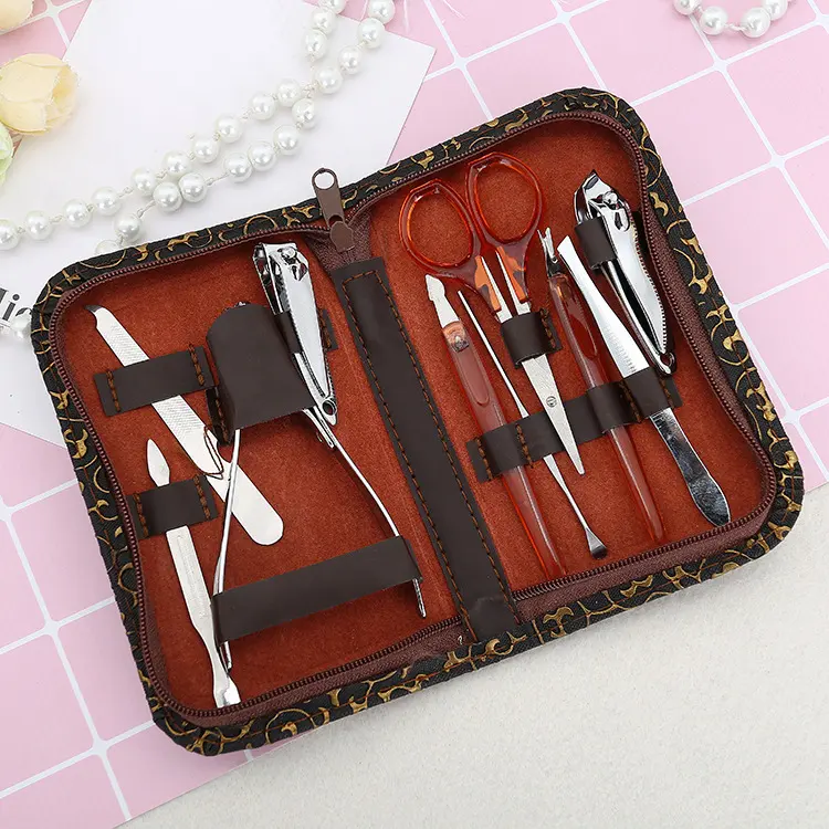 1pc Man Women Manicure Set 10 In1 Nail Clipper