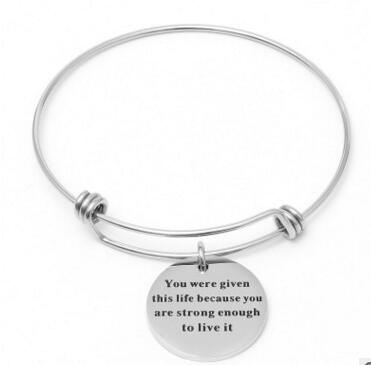 You Were Given This Life Because You Are Strong Enough To Live It Bracelet
