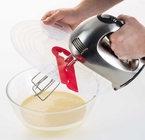 Transhome 1Pcs Eggs Mixer Anti-splash Guard Lid Egg Bowl Anti-Splatter Cover Beat Cylinder Splash Guard Cooking Kitchen Tool