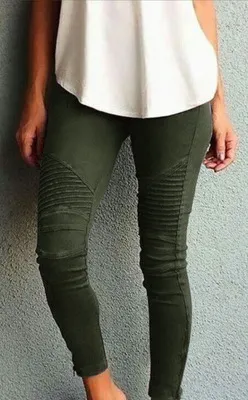Women's Fashion and Casual Skinny Pants Army Green - Shop at LoveMi