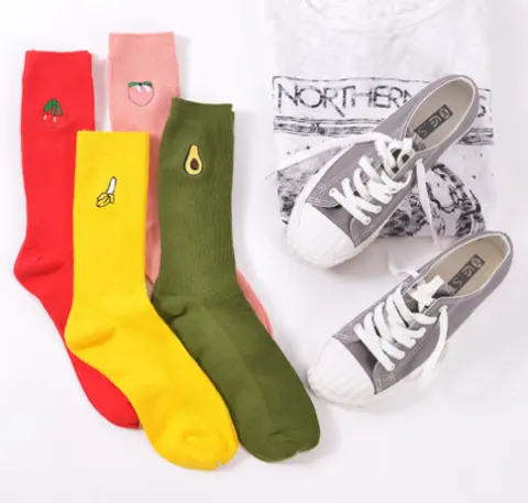 CHAUSSETTES FRUITS X4