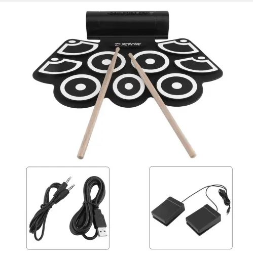 TSAI Digital Electronic Drum Built in Speaker Portable Roll