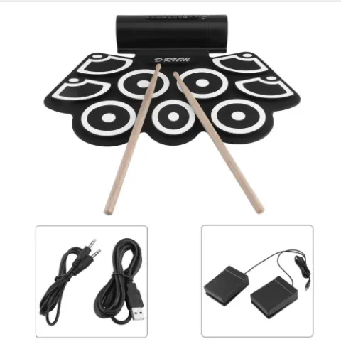 TSAI Digital Electronic Drum Built in Speaker Portable Roll