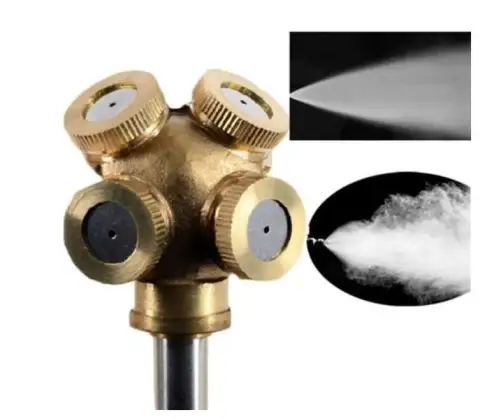 Mist Nozzles Water Spray Nozzle Garden Sprinkler Adjustable Brass