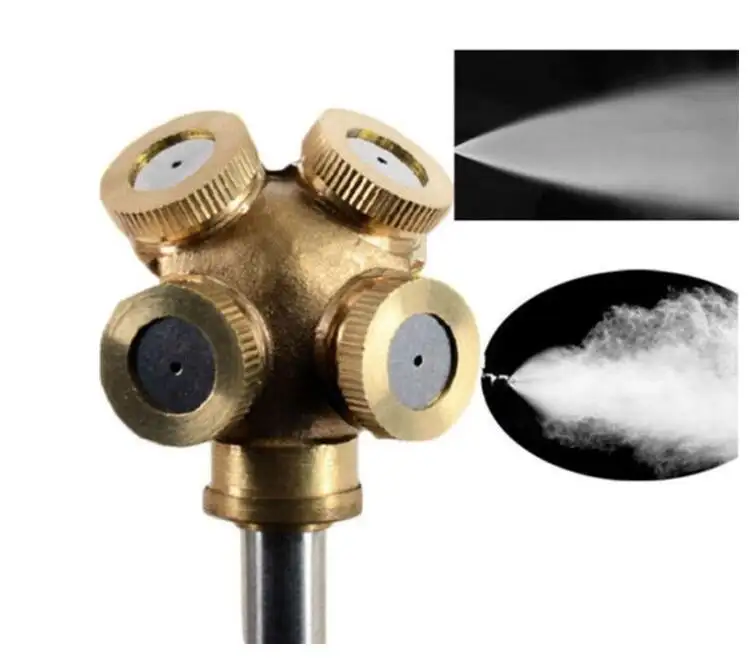Mist Nozzles Water Spray Nozzle Garden Sprinkler Adjustable Brass