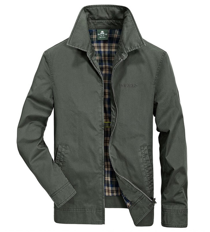 Men's Turn-down Collar Cotton Jacket
