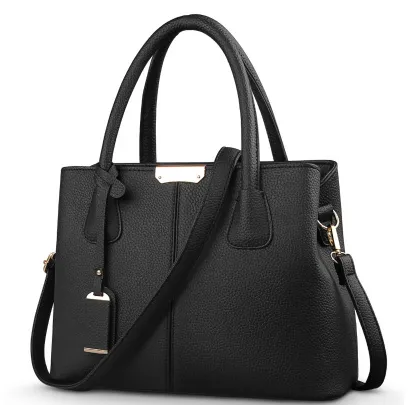 Europe And America Female Shoulder Messenger Bag - Black