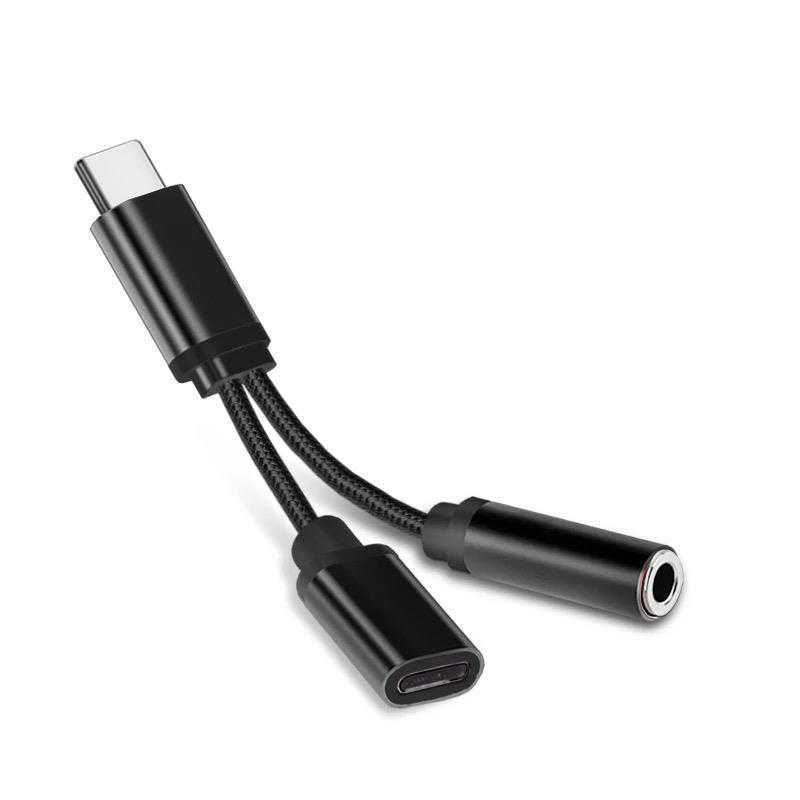 Title 3, Adapter słuchawkowy USB C na 3.5mm Konwerter. P...