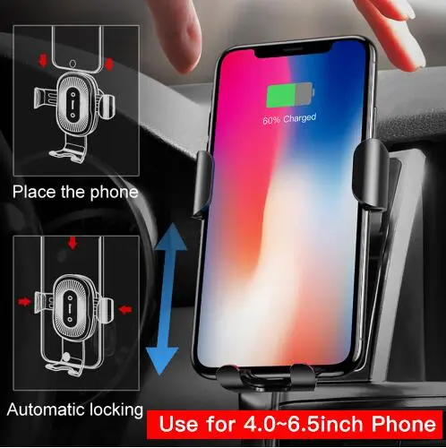 Gravity Bracket Wireless Charging Car Two-in-one Wireless Charging Bracket Charger – image 2