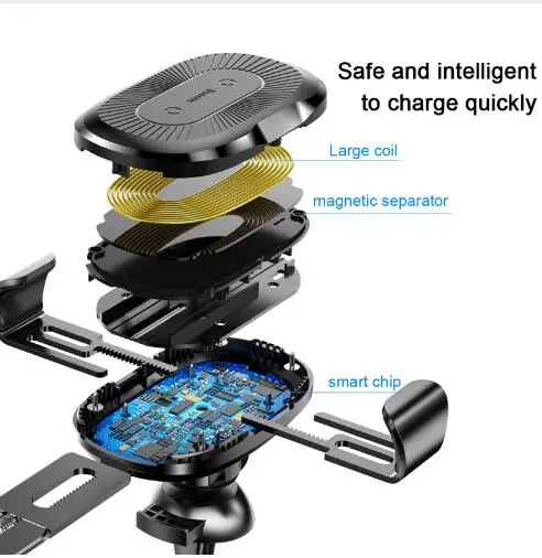 Gravity Bracket Wireless Charging Car Two-in-one Wireless Charging Bracket Charger – image 4