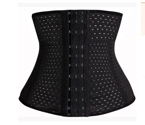 Sexy Women's Corset Steel Boned Waist Trainer Shaper Black - Shop at LoveMi