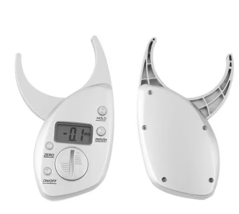 Digital Body Fat Caliper Skinfold Caliper LCD Display Analyzer Tape Measure Pack Slimming Scales Loss Weight Anti-slip Handle – image 2