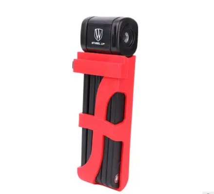 New Upgrade Anti-cut Safety Folding Bike Lock Professional Anti-theft Alloy Steel Foldable Bicycle Lock Keys