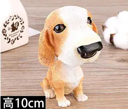 Head Shaking Puppy Figurines