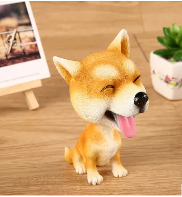 Head Shaking Puppy Figurines