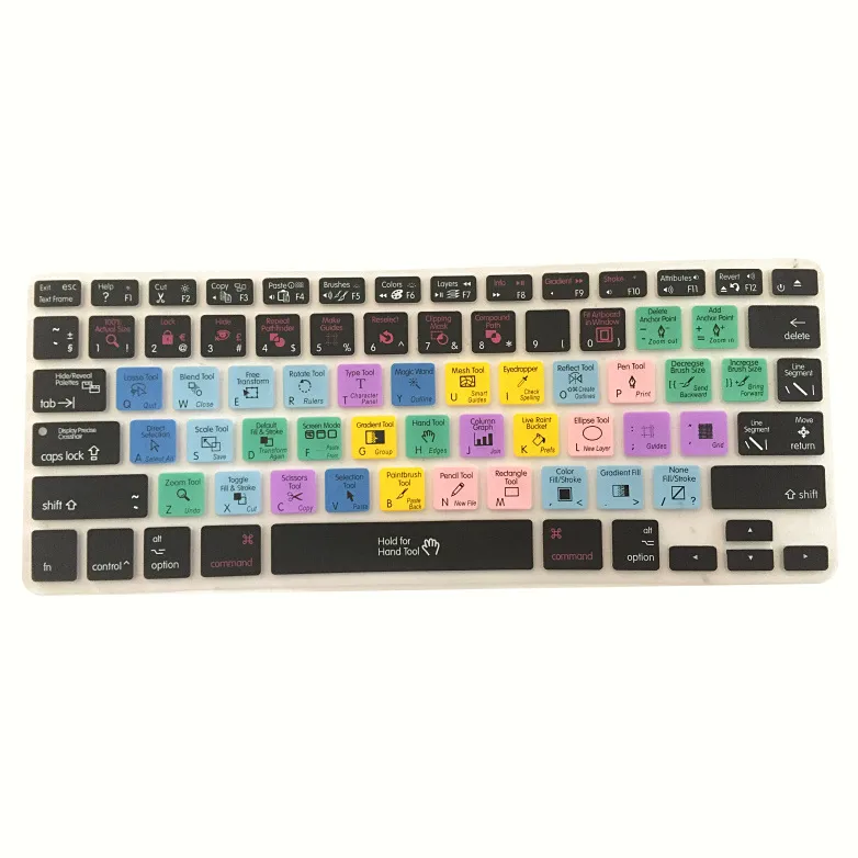 Adobe Illustrator Keyboard Shortcut Design Functional Silicone Cover