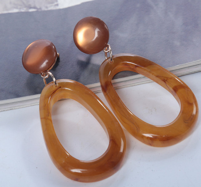 Drop style resin earrings