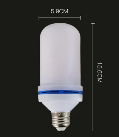 Decorative Lamp LED Flame Lamp E26 USB Emergency Fire Simulation Dynamic Flame Effect Bulb