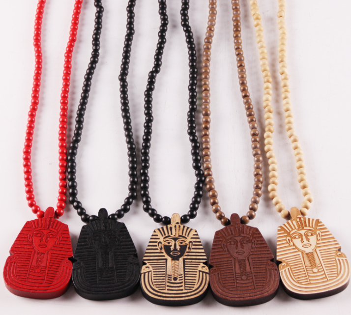 All-Match Trendy Hip-Hop Style Wooden Bead Necklace