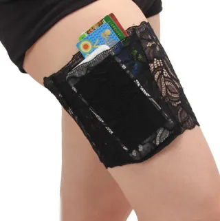 Thigh Lace Bands - Black