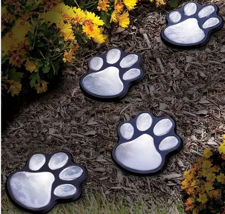 Solar Powered Animal Paw Print Lights LED Solar Lamps Garden Outdoors Lantern LED Path Decorative Lighting Lamp – image 2