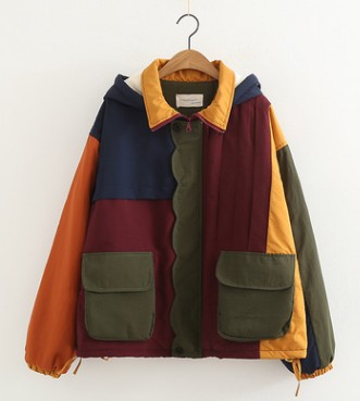 New multi color spliced cotton clothes