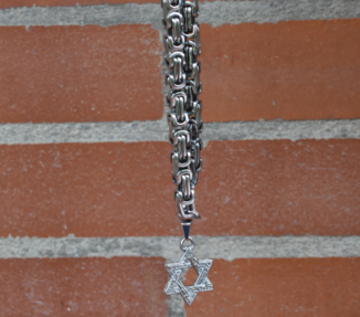 Metal Star Of David Necklace Chain