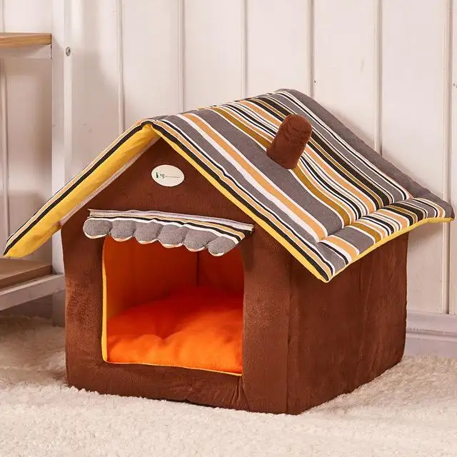New Fashion Striped Removable Cover Mat Dog House Dog