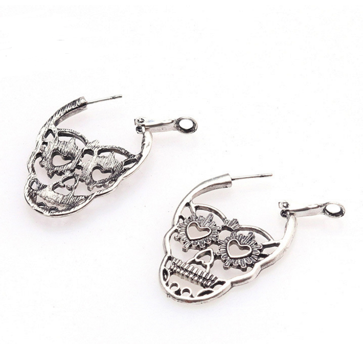 Sugar Skull Cutout Earrings