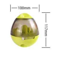 Pet Food Feeder Dispenser Funny Toy - Green - View 1