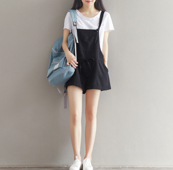 Casual Overall Shorts Black - Shop at LoveMi