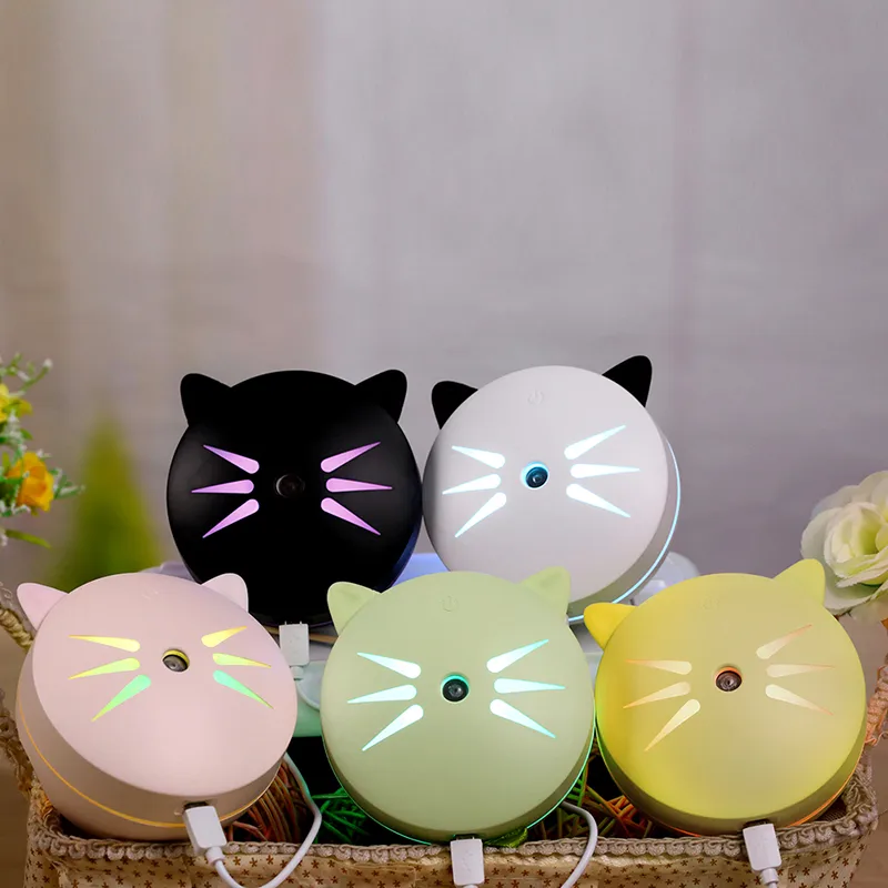 150ML Cat Ultrasonic Humidifier Aromatherapy Diffusers USB Car Air