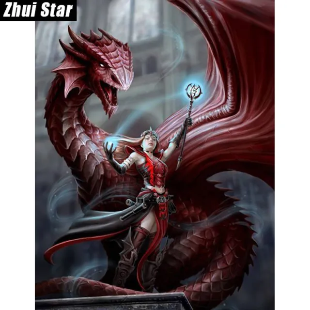 Full Drill Square Diamond 5D DIY Diamond Painting Cartoon Drago Diamond Embroidery Cross Rhinestone Mosaic Painting 30X40 - Shop at LoveMi