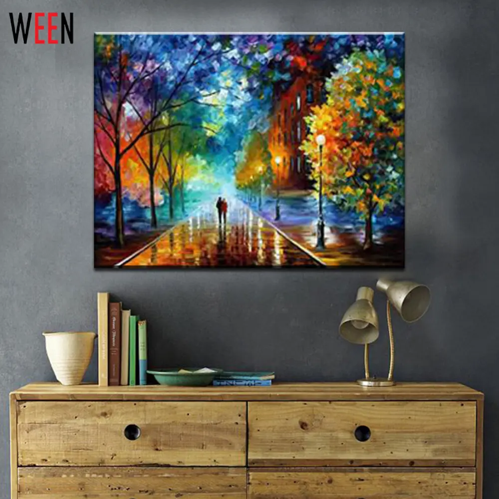 WEEN Rural Landscape Painting by Number DIY Oil Paint