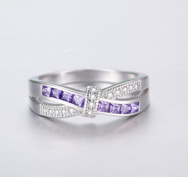 Zircon Luxury Princes Wedding Engagement Ring