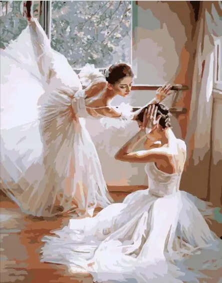 Ballet Girls Painting - Band Frame
