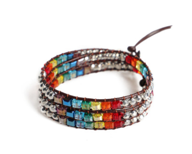 Seven Chakra Bracelets Beaded Bohemia 12 Constellation Lucky Stone Color Weave Handmade Hand