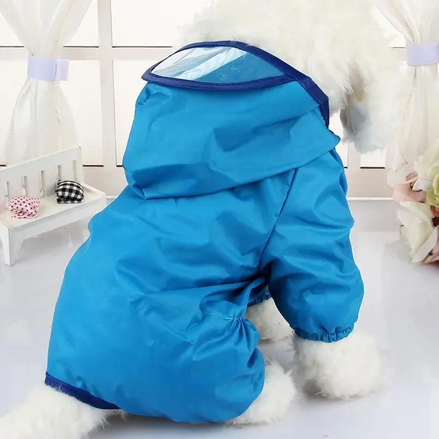 Waterproof Poncho for Chilhuahua - Blue
