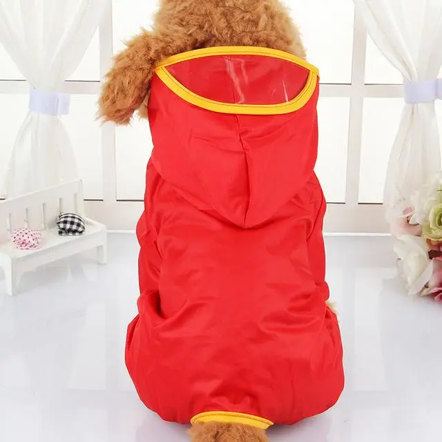 Waterproof Poncho for Chilhuahua - Red