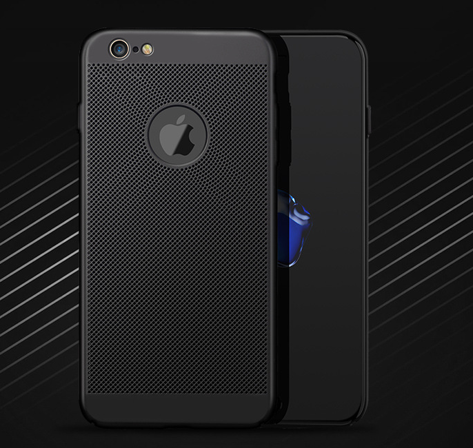 Funda iPhone slim grid calor compatible Apple