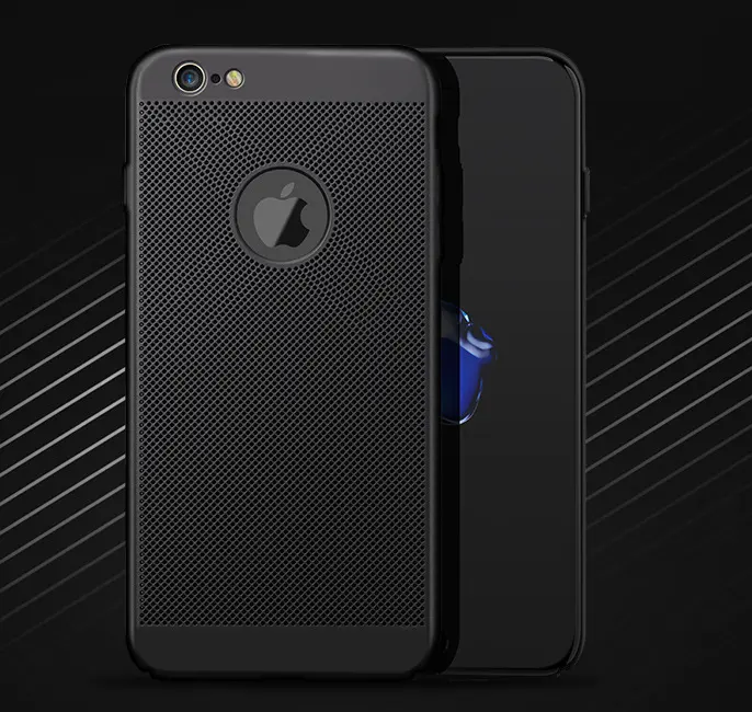 Compatible with Apple, iPhone caseSlim Grid Heat