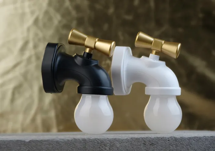 Faucet Night Lamp LED Induction Bed Lamp USB Charging Sound-controlled Night Lamp – image 2