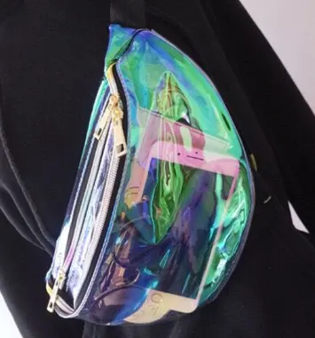 The Original Suefeng Laser Transparent Waist Bag Women's Messenger