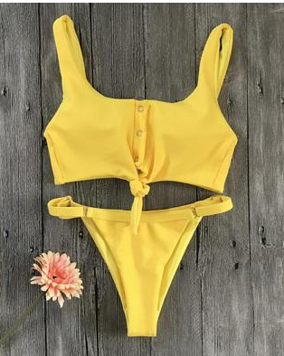 Lace Up Bikini Set
