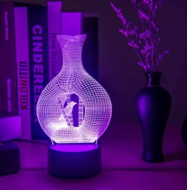 Creative 3D night light LED lamp – image 2