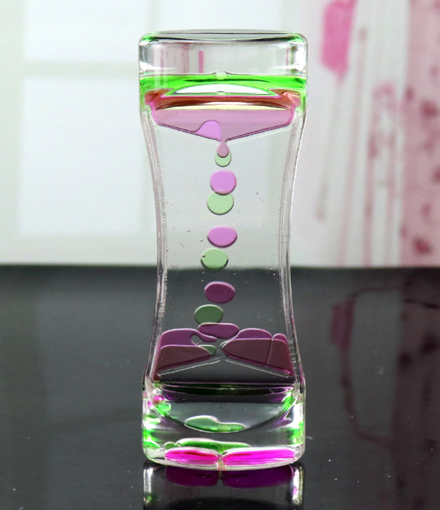Newest Oil Clock Floating Color Mix Illusion Timer Liquid