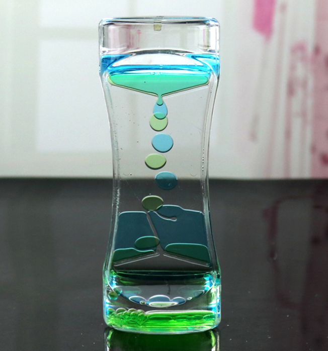 Newest Oil Clock Floating Color Mix Illusion Timer Liquid