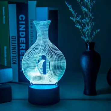 Creative 3D night light LED lamp – image 3
