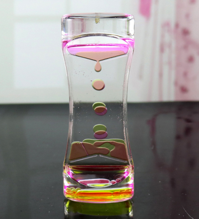 Newest Oil Clock Floating Color Mix Illusion Timer Liquid