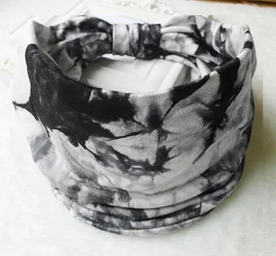 Retro Tie Dye Headbands Black - Shop at LoveMi